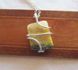 Bumble Bee Jasper Natural Crystal Pendant Necklace