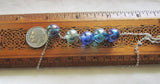 Jewel Tone Czech Glass Fire Polished Beaded Silver Necklace