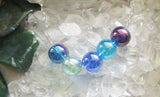 Jewel Tone Czech Glass Fire Polished Beaded Silver Necklace