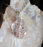 Harlequin Quartz Lepidocrocite Crystal Gemstone Pendant Necklace
