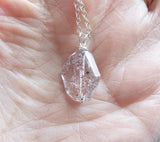 Harlequin Quartz Lepidocrocite Crystal Gemstone Pendant Necklace