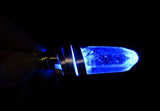 Light Up Blue LED Quartz Crystal Pendant Necklace