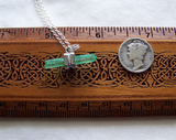 Green Kryptonite Quartz Aura Crystal Pendant
