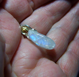Natural Rainbow Moonstone Gemstone Crystal Pendant