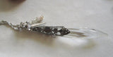 Time Sword Vintage Crystal Prism Pendant Necklace